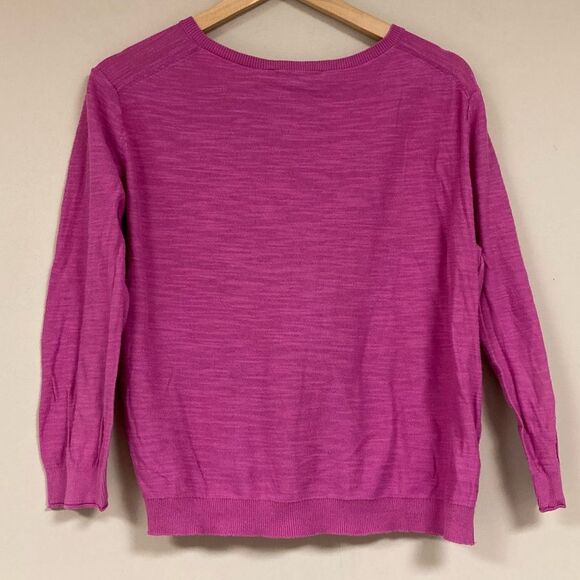 LOFT Ann Taylor Cardigan Women’s Large Sweater Preppy Businesswear Fall Winter - Picture 2 of 7